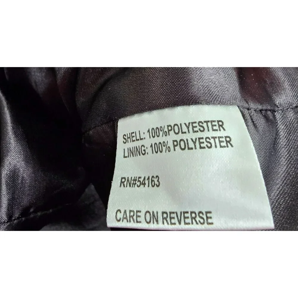 Calvin Klein Coat Womens Small Black Trench Windbreaker - Picture 6 of 7